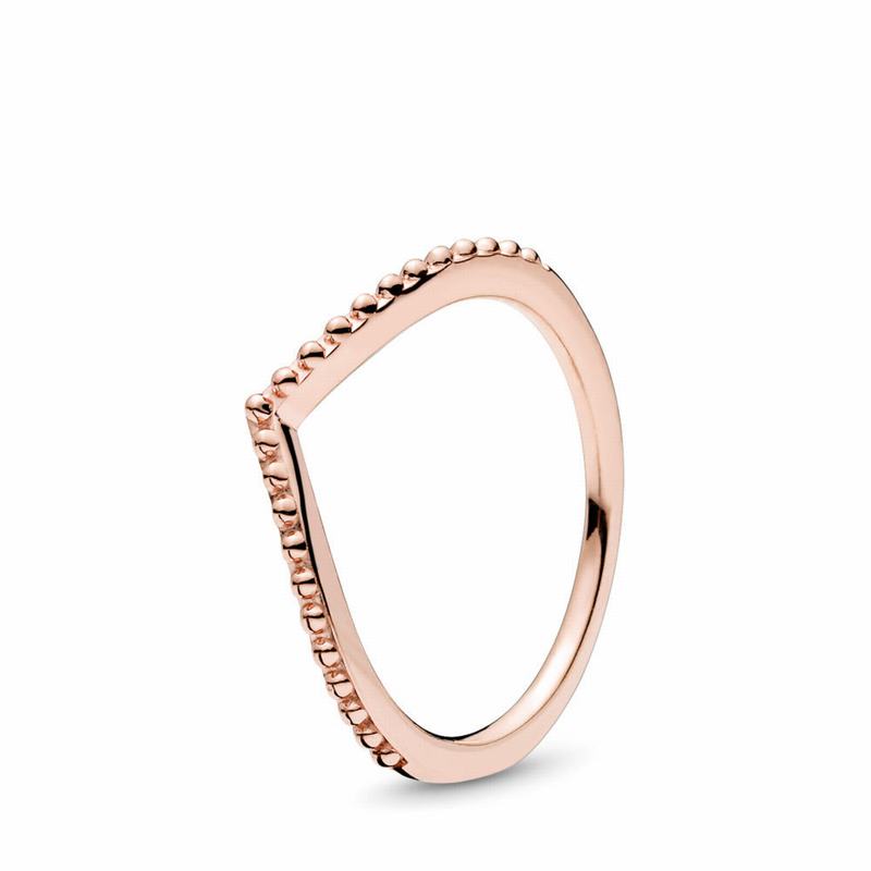 Pandora Australia Rose™ Beaded Wish Stackable Ring | EFCQSH769